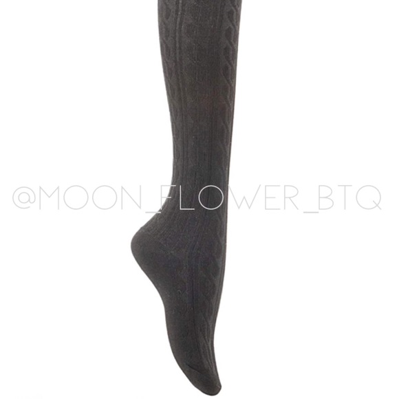 Black Over the Knee Thigh High Socks - Picture 7 of 8